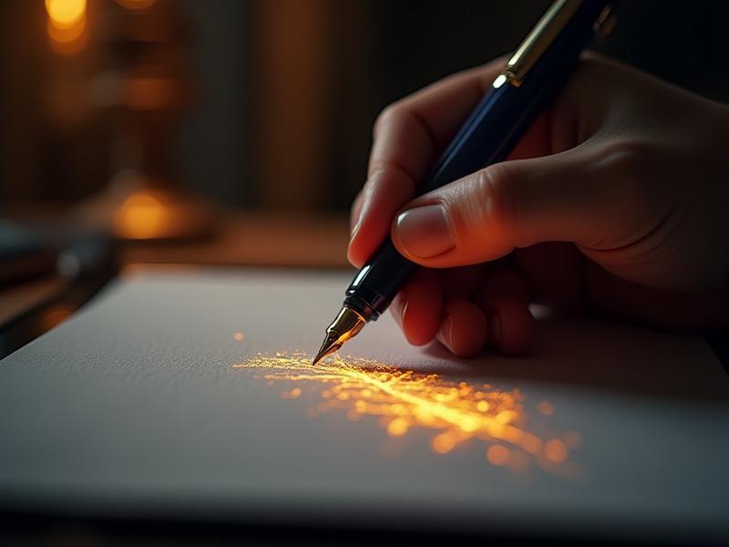 Каллиграфиялық стильде салынған бренд эскизі және заманауи дизайн құралдары