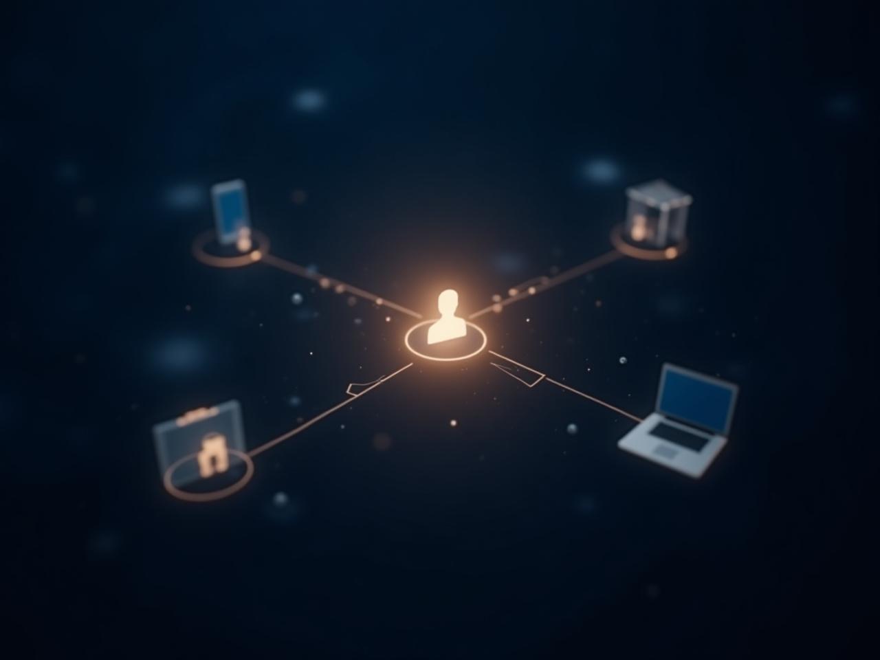 Omnichannel marketing ecosystem visualization showing connected devices